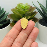 Enamel Sugar Skull Dia De Los Muertos Day or the Dead Charms, 22x12mm