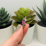 Enamel Sugar Skull Dia De Los Muertos Day or the Dead Charms, 22x12mm