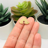 Enamel Rainbow Charms with Cloud, 14x19mm