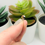 Small Yellow November Birthstone Rhinestone Charms, 9x6mm