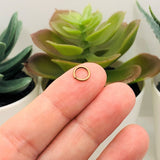 7mm, 18g, Red Copper Open Jump Rings
