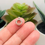 Antique Silver Round Cup Bails, 11x8mm