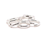 9mm, 17g, Silver Plated Open Jump Rings