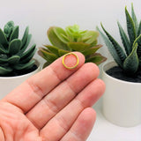12mm, 17g, Gold Plated Open Jump Rings