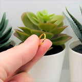 12mm, 17g, Gold Plated Open Jump Rings