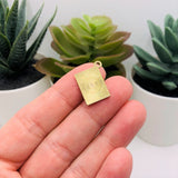 Ace of Hearts Enamel Playing Card Charms, 19x14mm