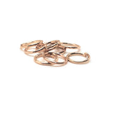 8mm, 20g, Light Rose Gold Open Jump Rings