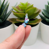 Purple, Blue and White Butterfly Charms, 14x20mm