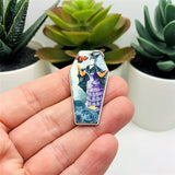 Fall/Autumn Coffin Butterfly Charms, 41x21mm