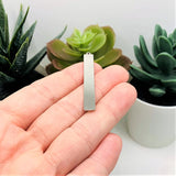 Stainless Steel Moon Phases Bar Pendant, 45x6mm