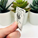 White Ram Ouija Board Pendant Charms, 38x58mm