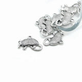 1, 4, 20 or 50 Pieces: Antique Silver Armadillo Charms