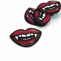 Large Acrylic Vampire Teeth, 24x41mm