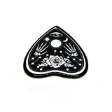 Black and White Rose Ouija Planchette Charms, 43x41mm