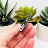 Black and White Rose Ouija Planchette Charms, 43x41mm