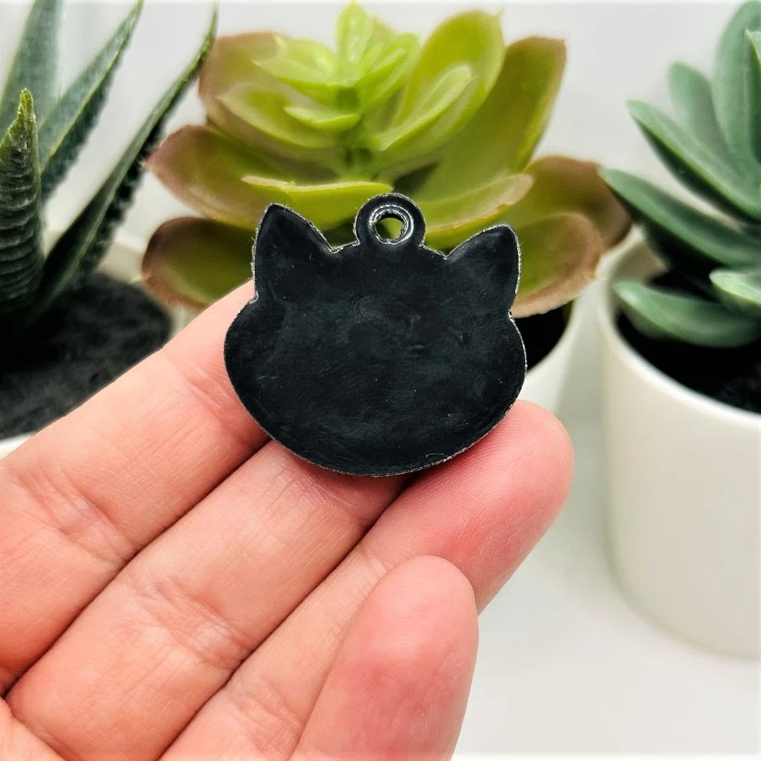 PVC Plastic Cute Cat Charm, 30x31mm – Guerrilla Charm