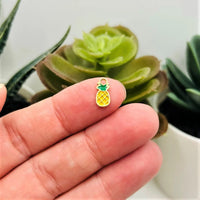 1, 4, 20 or 50 Pieces: Tiny Pineapple Charms