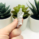 1, 4, or 20 Pieces: Large Acrylic Snowflake Pendants