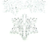1, 4, or 20 Pieces: Large Acrylic Snowflake Pendants
