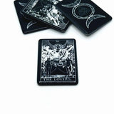 1, 4 or 20 Pieces: The Lovers Black and White Tarot Card Charms - Double Sided