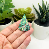 1, 4 or 20 Pieces: Green Filigree Christmas Tree - Double Sided