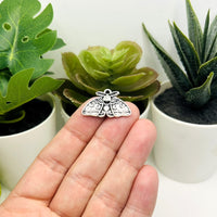 1, 4, 20 or 50 Pieces: Silver Lunar Moth Charms