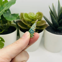 1, 4, or 20 Pieces: Green Enamel Christmas Tree Charms