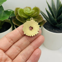1, 4, or 20 Pieces: Green Enamel Christmas Tree Wreath Charms