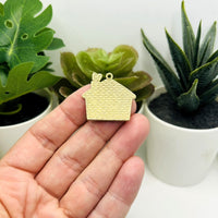 1, 4, or 20 Pieces: Enamel Christmas Gingerbread House Charms