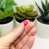 4, 20 or 50 Pieces: Valentine's Day Conversation Heart Beads