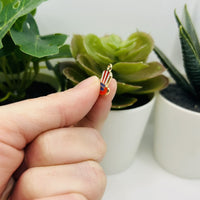 1, 4, 20 or 50 Pieces: American Flag Uncle Sam Hat Charms