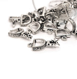 4, 20 or 50 Pieces: Silver Cowboy Spur 3D Charms