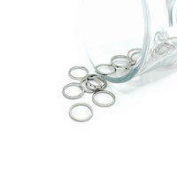 1, 4, 20 or 50 Pieces: 10 mm Antique Silver Closed Jump Ring Connector Charms