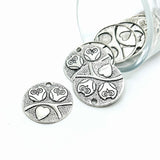 4, 20 or 50 Pieces: Silver Love Bird Owl Charms