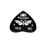 1, 4 or 20 Pieces: Black and White Moth Ouija Planchette Charms - Double Sided