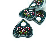 1, 4 or 20 Pieces: Creepy Christmas Ouija Planchette Charms - Double Sided