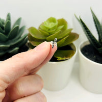 Small Silver Bat Charms, 9.5x14mm