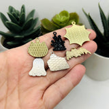 Enamel Halloween Mix Charms - 12 Pieces, 6 Styles
