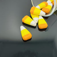 3D Halloween Candy Corn Charms, 25x14mm
