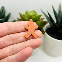 Gingerbread Man Charm, 20x28mm