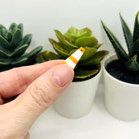 3D Traffic Cone Charm, 25x16mm
