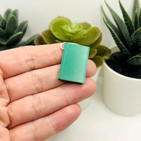 3D Green Book Charms, 27x18mm