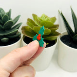 3D Mistletoe Holly Charms, 26x24mm