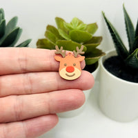 Rudolph Reindeer Charms, 21x25mm