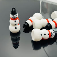 3D Snowmen Charms, 27x12mm
