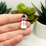 3D Snowmen Charms, 27x12mm