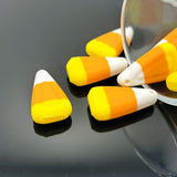 3D Halloween Candy Corn Charms, 25x14mm