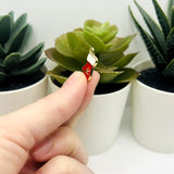 Red Mitten Christmas Glove Charms, 19x11mm