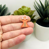 Gingerbread Woman Charm, 20x28mm