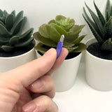 Purple Christmas Light Charm, 10x25mm